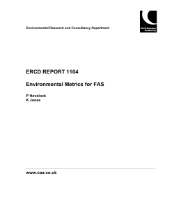 ERCD Report 1104 - Civil Aviation Authority
