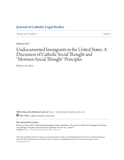 A Discussion of Catholic Social Thought and