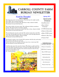 Carroll County Farm Bureau NEWSLETTER