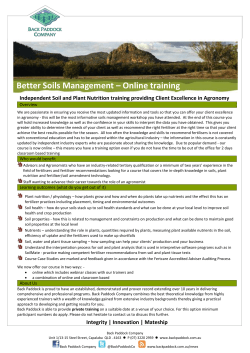 Better Soils Management