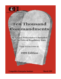 Ten Thousand 99 - Competitive Enterprise Institute