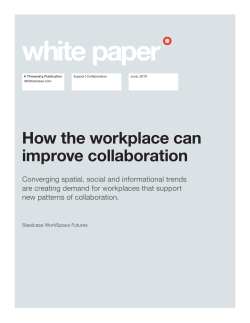 How the workplace can improve collaboration