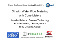 Oil with Water Flow Metering with Cone Meters