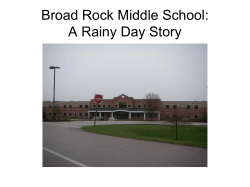 MS Water Studies at Broadrock School