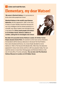 Elementary, my dear Watson!