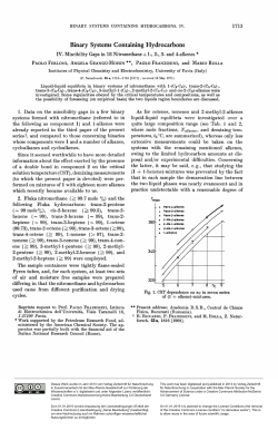 Binary Systems Containing Hydrocarbons