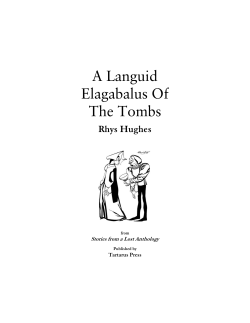 A Languid Elagabalus Of The Tombs