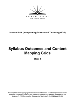 Content Mapping Grid &ndash; Stage 5