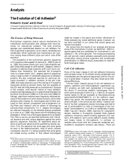 Analysis - The Journal of Cell Biology