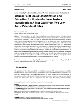 Manual Point Cloud Classification and Extraction for Hunter