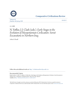 (eds.). Early Stages in the Evolution of Mesopotamian Civilization