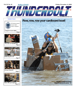 Row, row, row your cardboard boat!