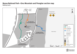 Noosa National Park&mdash;Emu Mountain and Peregian section map