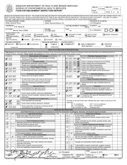 Page 1 TIME IN TIME OUT P$GE 1 of MISSOURI DEP$RTMENT OF