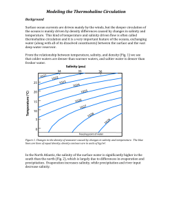 Modeling the Thermohaline Circulation