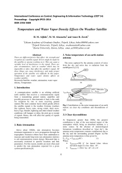 Temperature and Water Vapor Density Effects On Weather Satellite