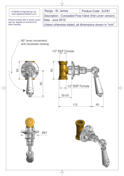 40 90 90&deg; lever movement, anti clockwise closing 35