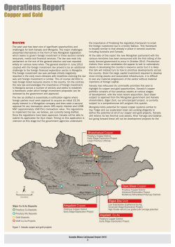 Operations Report Operations Report