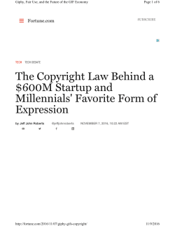 The Copyright Law Behind a $600M Startup and Millennials