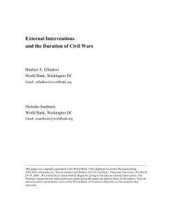 External Interventions and the Duration of Civil Wars