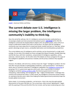 The current debate over U.S. intelligence is missing the larger