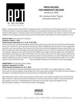 PRESS RELEASE FOR IMMEDIATE RELEASE January 21, 2016