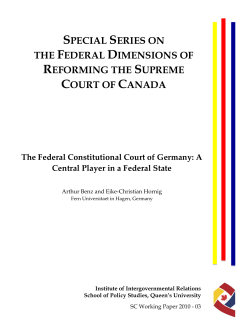The Federal Constitutional Court of Germany