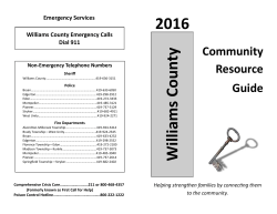 2016 Williams County Resource Guide