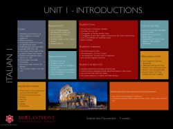 Italian 1 - Brillantmont