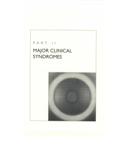 MAJOR CLINICAL SYNDROMES