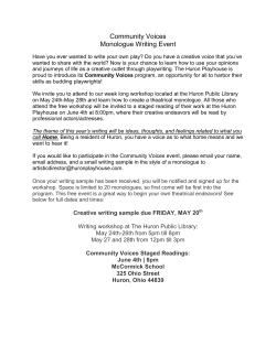 Community Voices Monologue Writing Event