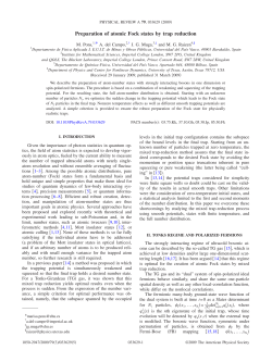 Preparation of atomic Fock states by trap reduction