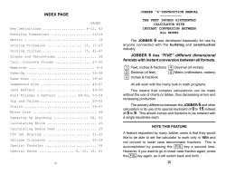 the Jobber 6 Instruction Manual