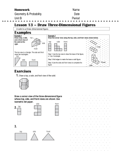 Lesson 13 &ndash; Draw Three-Dimensional Figures Examples