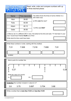 Read, write, order and compare numbers with up to three decimal