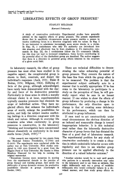 Milgram - University of Sussex