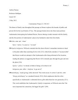 Aubree Penney Commentary Project