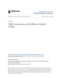 1968 Commencement for Jefferson Medical College