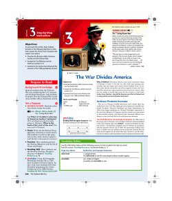 The War Divides America