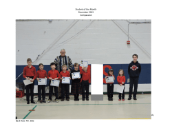 Student of the Month December 2015 Compassion Students (left to
