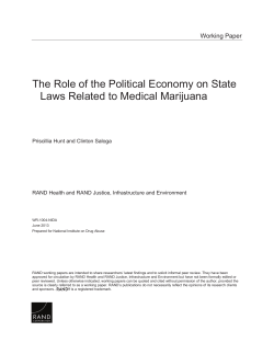 The Role of Political Economy on State Laws Related to Medical