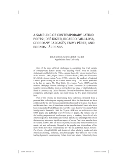 Mar&iacute;a Beneyto: &ldquo;La poes&iacute;a&rdquo;