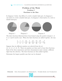 Problem of the Week 11A