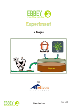 Experiment Biogas 2.0