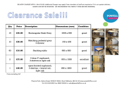 Qty Price Description Dimensions (mm) Condition 15