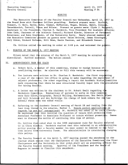 Minutes - Texas Tech University Departments