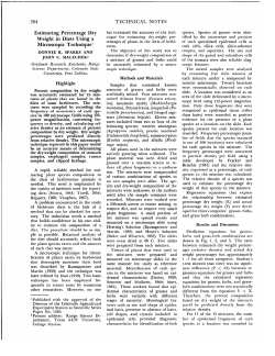 264 Estimating Percentage Dry Weight in Diets Using a Microscopic