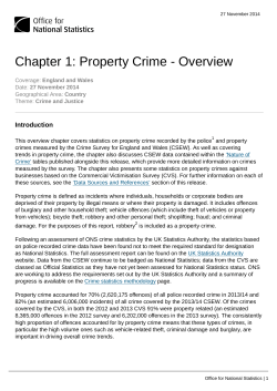Chapter 1: Property Crime - Overview
