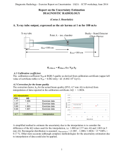 Exercise on Uncertainty evaluation - Indico