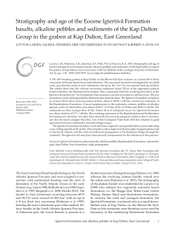 Stratigraphy and age of the Eocene Igtertiv&acirc; Formation basalts
